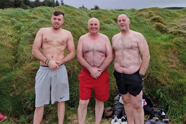 L-R Anthony Kelly from Birmingham, Martin McCallion from Buncrana and James Deery from Dungiven.