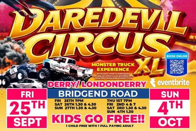 Courtney’s world famous Daredevil Circus is coming to Derry for two weekends of thrilling stunts in September and October.