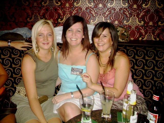 Derry people partying in pubs in the city in August 2005.
