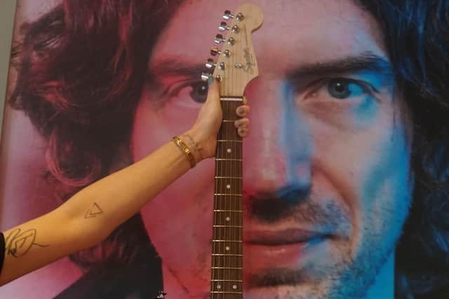 The guitar has been donated by Snow Patrol's Gary Lightbody.