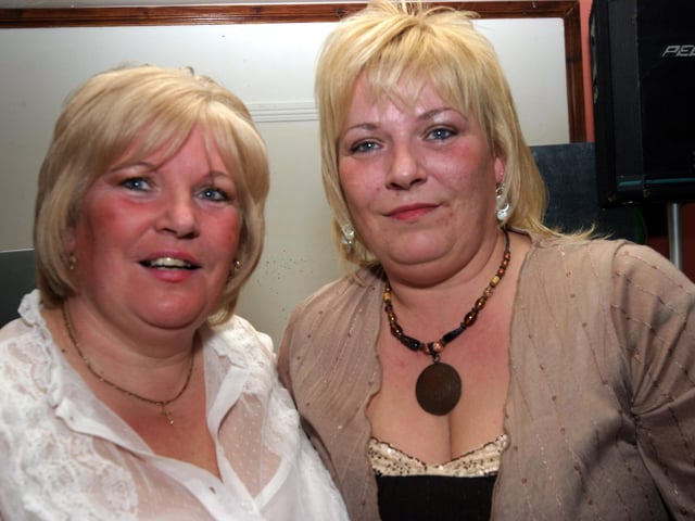 Matilda smiles for the camera on the occasion of her birthday with sister Margaret. 0020/JML
