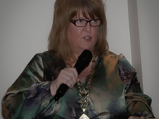 The Deputy Mayor, Niree McMorris addressing the attendance at the  D&D Youth FA awards on Friday night.