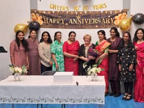 The nurses celebrating 20 years of living in Derry and working at Altnagelvin Hospital.