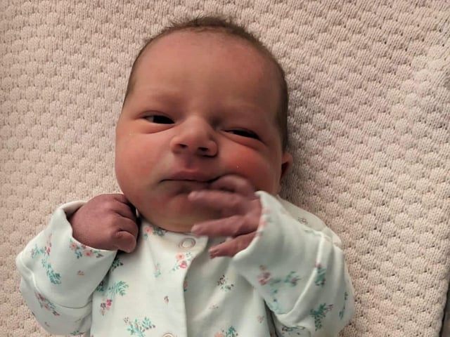 A baby girl was born to Yasmin Hewitt and Joshua Gordon at 6am at the SWAH from Kilskeery weighing 7lbs 6oz.