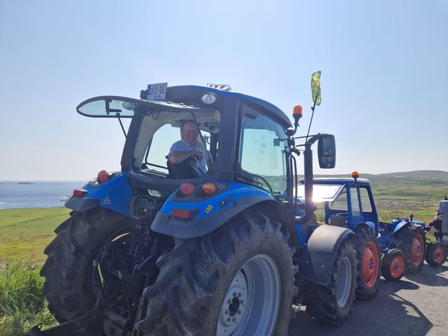 One of the drivers getting ready for take off.
