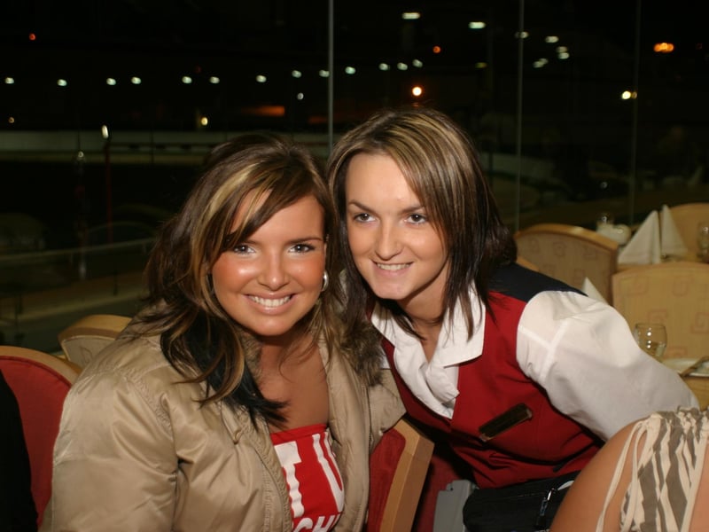 Derry people meeting Nadine Coyle and her family at the Lifford Races in October 2003