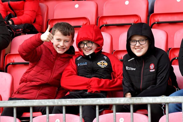 Fans pictured at the Derry v Meath Allianz Football League game at Owenbeg on Saturday. Photo: George Sweeney. DER2308GS – 26