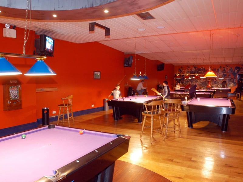 Playing some pool.