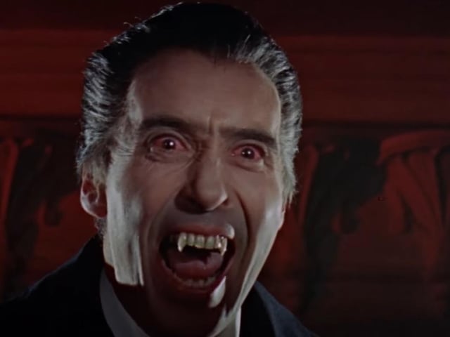 DRACULA Prince of Darkness (1966). If you see Christopher Lee and / or Peter Cushing listed among the credited actors in any horror flick, then chances are you are in for a good time. Together with Vincent Price (Witchfinder General etc) and a handful of others they redefined the horror genre and helped catapult England's Hammer House of Horror to new heights. Much of their best work was born in the studios of Hammer and the films have a look and feel all of their own. With his towering presence and glowering black eyes, Christopher Lee made the role of Dracula his own and set a new standard for subsequent incarnations of Bram Stokers' mysterious Count. Hammer films deserve so much more credit and exposure than they get. Memorable scene: The curtain call. (Image: YouTube)