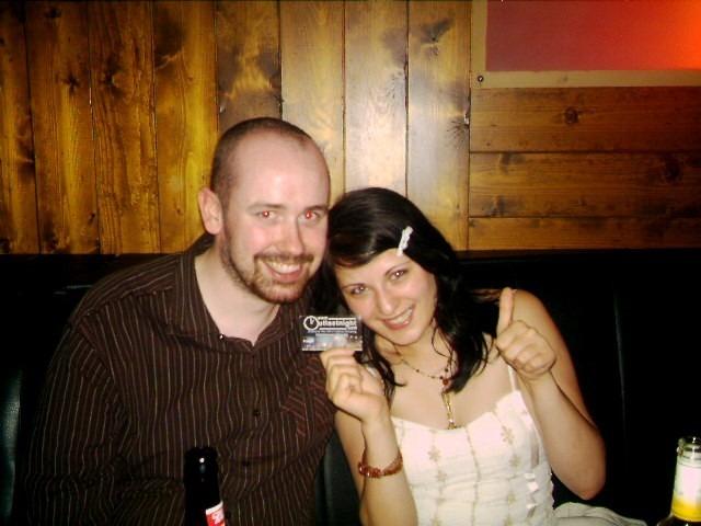 Derry people partying in pubs in the city in August 2005.