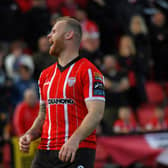 Derry City’s Mark Connolly reacts at Dalymount.