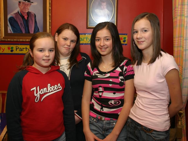 Parties and celebrations back in January 2004: Michaela McCafferty.