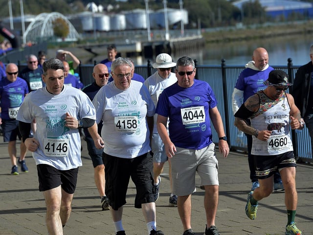 Participants at the annual Foyle Hospice Run/Walk.  Photo: George Sweeney