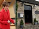 Nicola Sturgeon was pictures at the wake in the Stable Bar and Restaurant