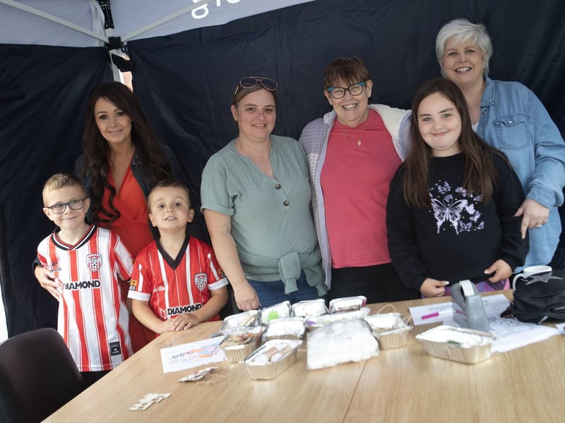 Posing for a picture at the Destined BBQ and Fun Day on Tuesday. (Photos: JIm McCafferty Photography)