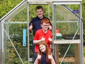 Kyle, Zak and Charlie take part in the I Can Grow project as part of the Acorn Farm