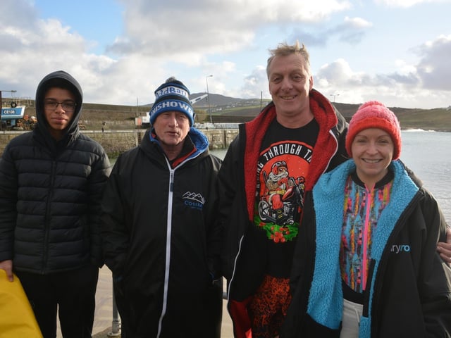 Malin Head Community Christmas Day Swim at Portmor Beach.