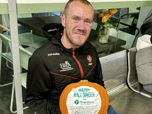 Translink Hallowe'en pumpkin surprise delights bus and rail passengers
