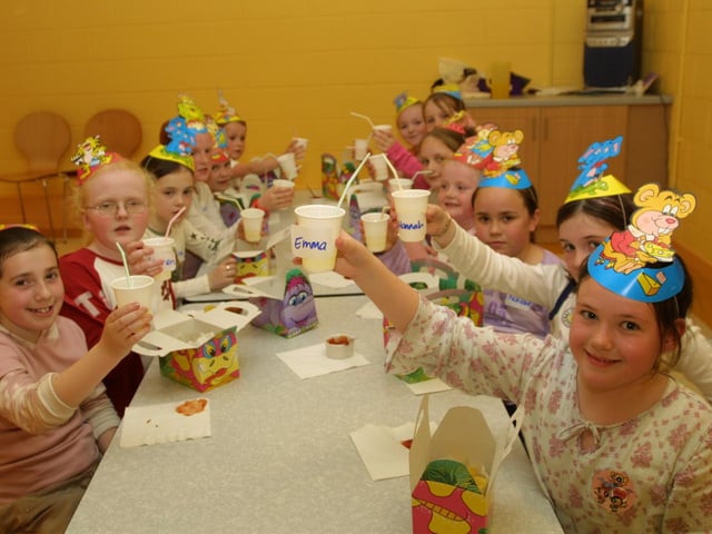 Brona Collins, Shannon O'Donnell, Caoimhe McGowan, Emma Morrison, Chloe Parke, Sarah Friel (birthday girl), Clare McIntyre, Lauren Wilson, Abbie Friel, Natalie Hamilton, Hannah McCloskey and Emma O'Doherty.