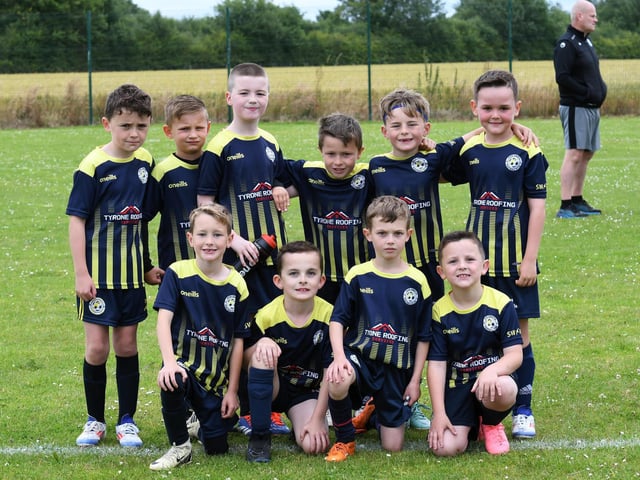 The Sion Swifts Eagles under-8's team pictured at Broadbridge on Tuesday.