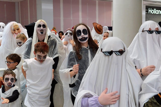 Ghosts and ghouls gathered at Foyleside Shopping Centre on Sunday afternoon for the ‘Squadghouls’ Halloween event.  Photo: George Sweeney.  DER2244GS – 015