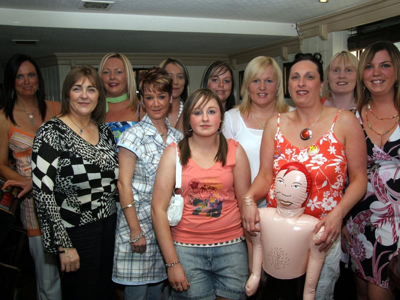 All girls together, Karen, Karen, Lisa, Catherine, Jacqueline, Ellen, Paula, Gemma, Rosemary, Cathy and Dick celebrate with Geraldine on the occasion of her 40th birthday 0613JML