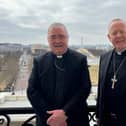 Archbishop Eamon Martin is Catholic Archbishop of Armagh and Primate of All Ireland and Archbishop John McDowell is Church of Ireland Archbishop of Armagh and Primate of All Ireland.