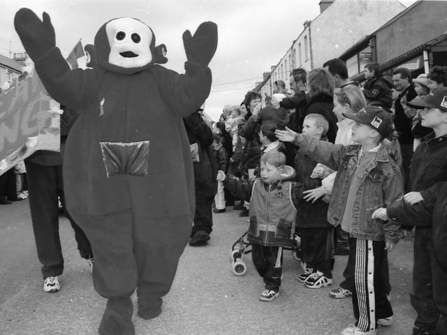 The St. Patrick's Day parade in Moville in 1998.