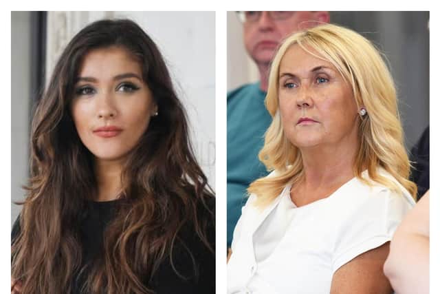 MLAs Cara Hunter (on left) and Ciara Ferguson