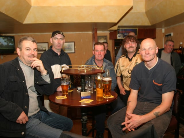 Enjoying a pint in Derry bars 20 years ago in 2003