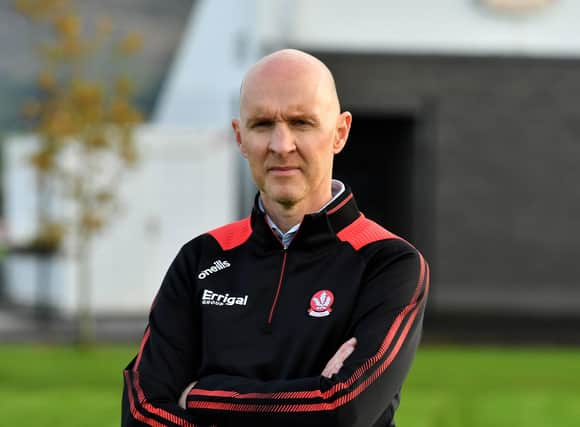 Derry manager Paddy Tally believes Donegal will be a huge Ulster Championship test for his team this weekend. Photo: George Sweeney