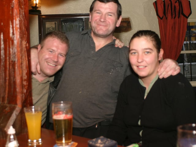 John Doherty, Paul McDaid and Mary Nicell. :.