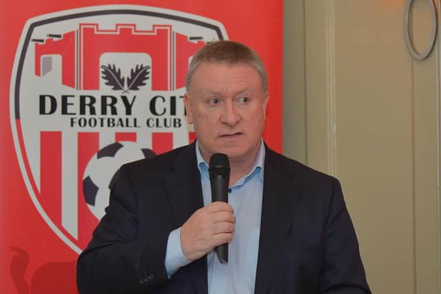 Derry City chairman Mr Philip O'Doherty