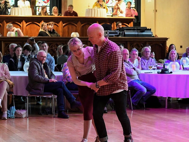 Celebrating the Roaring Forties in the Guildhall’s main hall. Photo: George Sweeney