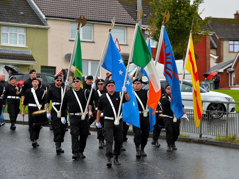The National Hunger Strike Commemoration march makes its way down Southway. Photo: George Sweeney