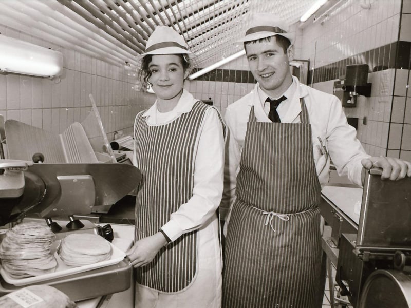 Dunnes Stores staff in the Richmond Centre back in 1993.