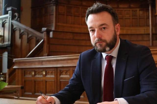 Foyle MP,  SDLP Leader Colum Eastwood.