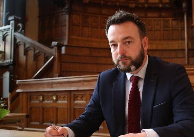 Foyle MP,  SDLP Leader Colum Eastwood.