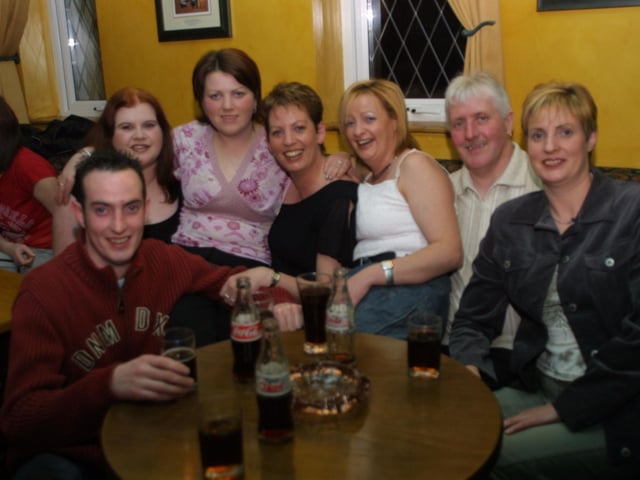 Celebrating Sabrina Duffy's party in 2003.