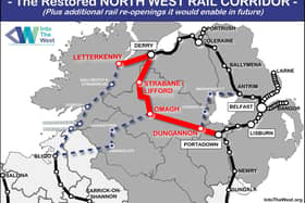 An image of the connections via a restored North West rail network.