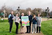 Pictured at the launch of Strabane's bid for UK Town of Culture, 2028, are Jarlath McNulty, Vice-Chair Strabane Local Growth Parternship, Jessica O'Donnell, CRAIC, Kieran Kennedy, Chair, Strabane BID, Brian McGilloway, Writer and Cultural Ambassador, Cormac Peoples, CRAIC, and Deirdre Harte, DC&SDC Project Officer.
