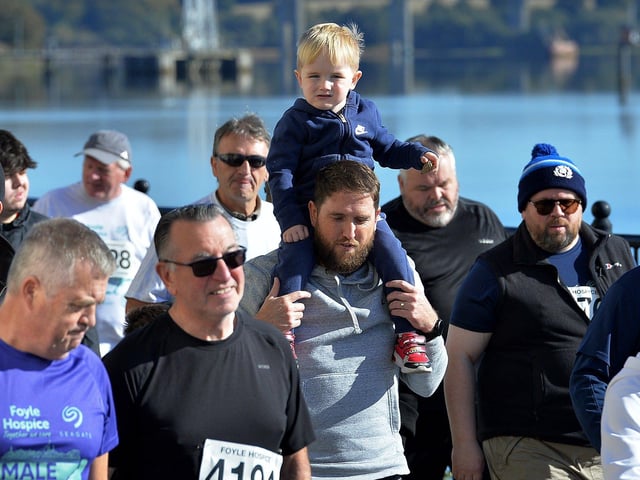 Participants at the annual Foyle Hospice Run/Walk. Photo: George Sweeney