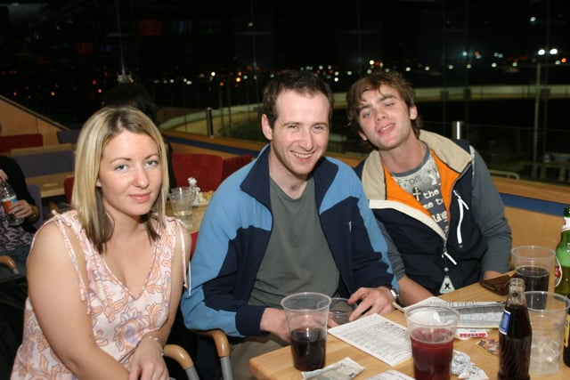 Late night at the Lifford races with friends and family.