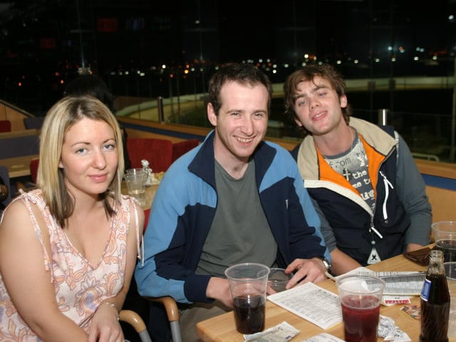 Late night at the Lifford races with friends and family.