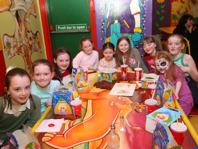 Face painting and partying for Shauna Harris' birthday.