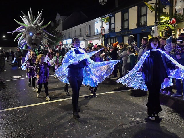 Halloween Parade in Buncrana on Sunday evening. Photograph: George Sweeney