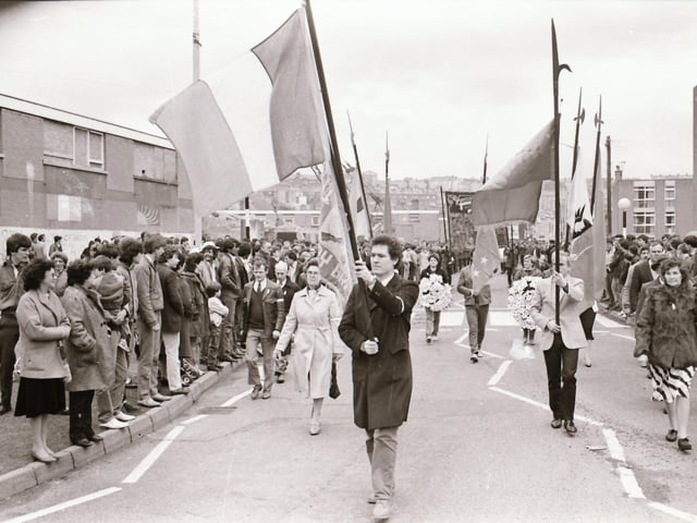 The Easter Sunday commemoration in Derry.