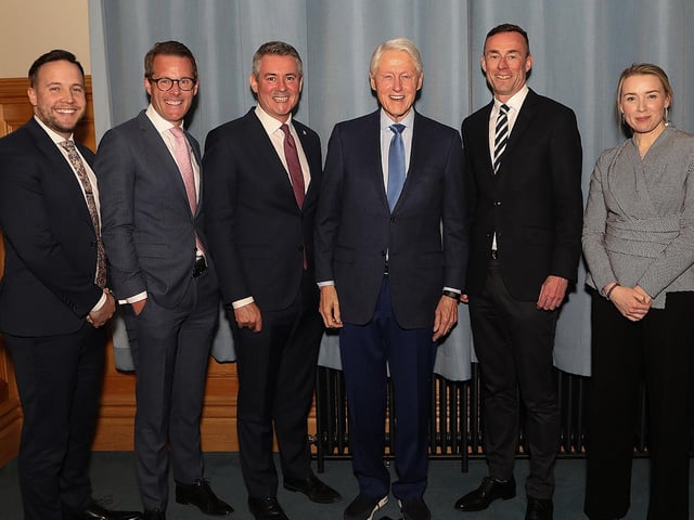 Bill Clinton at the Guildhall.