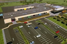 An artist's impression of the new Ardnashee College on the Northland Road.