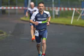 LIAM BALL TRIATHLON 40th ANNIVERSARY – Jonathan McLaren, North West Triathlon Club. Photo: George Sweeney